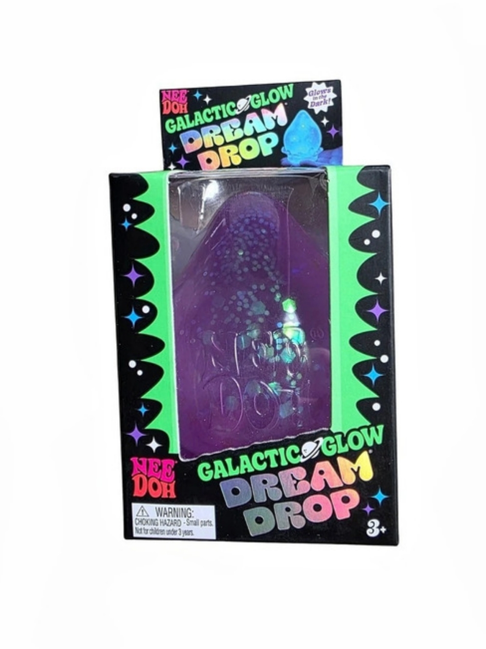 *AUTHENTIC* NeeDoh Galactic Glow Dream Drop Purple Sensory Toy NWT